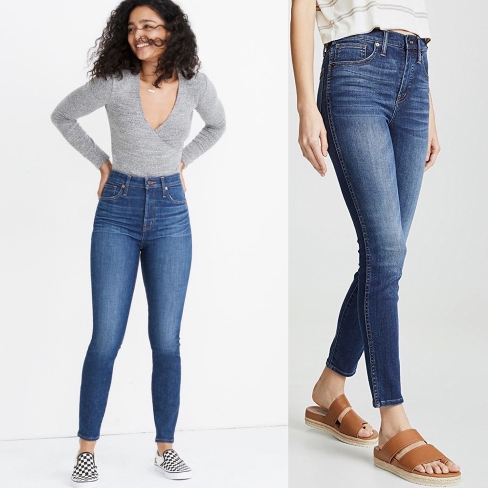 Madewell 10” high rise skinny jeans size 23